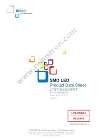 LTST-S220KFKT Datasheet Cover