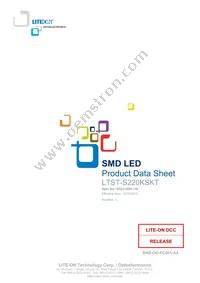 LTST-S220KSKT Datasheet Cover