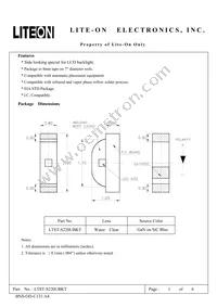 LTST-S220UBKT Datasheet Cover