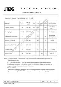 LTST-S220UBKT Datasheet Page 3