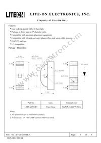 LTST-S220YKT Datasheet Cover