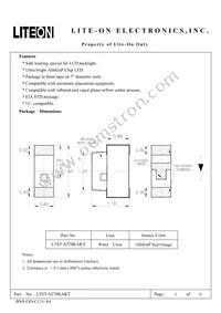 LTST-S270KAKT Datasheet Cover