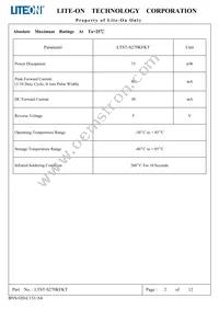 LTST-S270KFKT Datasheet Page 3