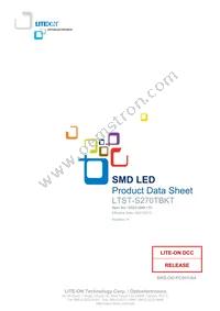 LTST-S270TBKT Datasheet Cover