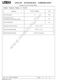 LTST-S271KRKT Datasheet Page 3