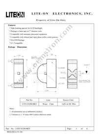 LTST-S320UBKT Datasheet Cover