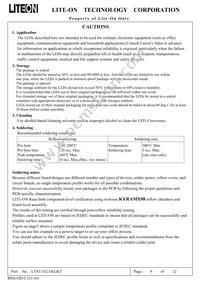 LTST-S321KGKT Datasheet Page 9