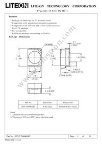 LTST-T680KGKT Datasheet Cover