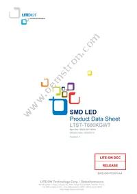 LTST-T680KGWT Datasheet Cover