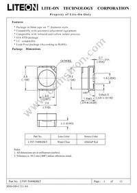 LTST-T680KRKT Datasheet Cover