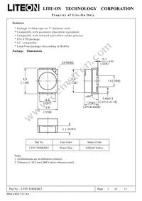 LTST-T680KSKT Datasheet Cover