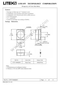 LTST-T680QEKT Datasheet Cover