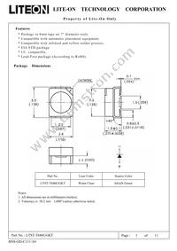 LTST-T680UGKT Datasheet Cover