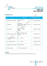 LTST-T680VEWT Datasheet Page 11