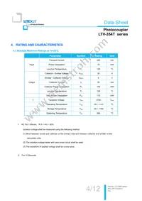 LTV-354T Datasheet Page 5