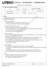 LTW-206DCG-E2H Datasheet Page 11