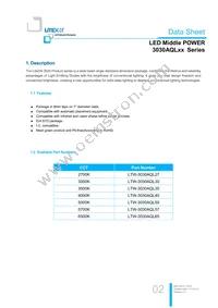 LTW-3030AQL65 Datasheet Page 2