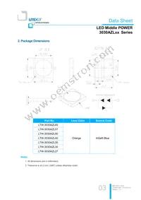 LTW-3030AZL65 Datasheet Page 3