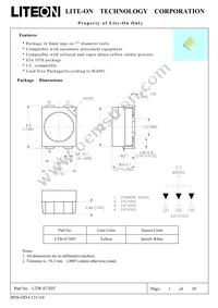 LTW-673DT Datasheet Cover