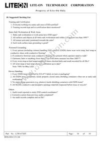 LTW-673DT Datasheet Page 10