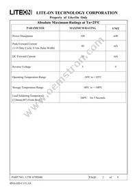 LTW-87HD4B Datasheet Page 2