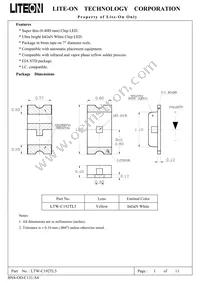 LTW-C192TL5 Datasheet Cover