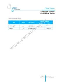 LTW-K140SZR65 Datasheet Page 20