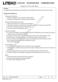 LTW-M140VWS57 Datasheet Page 13