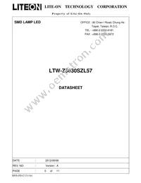 LTW-Z5630SZL57 Datasheet Cover