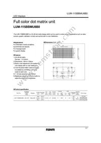 LUM-115BBMU8B0 Datasheet Cover