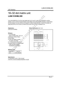 LUM-512HML300 Datasheet Cover