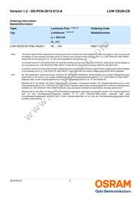 LUW CEUN.CE-8K6L-HN-1-350-R18-Z-AL Datasheet Page 2