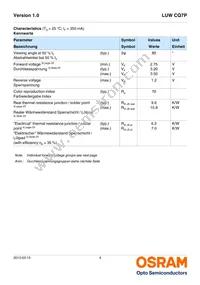 LUW CQ7P-LPLR-5E8G-1 Datasheet Page 4