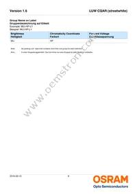 LUW CQAR-NPNQ-JPJR-1-700-R18-XX Datasheet Page 8