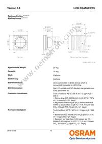 LUW CQAR-NPNR-MMMW-1 Datasheet Page 13