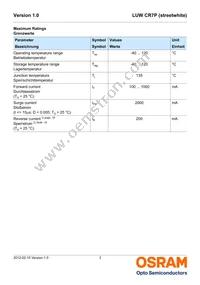 LUW CR7P-LQLS-HPJR-1 Datasheet Page 3