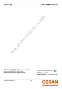 LUW CRDP-LQLS-HPJR-1-350-R18 Datasheet Page 19