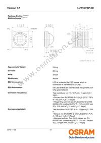 LUW CVBP.CE-8K8L-GMKM-8E8G-350-R18-Z Datasheet Page 12