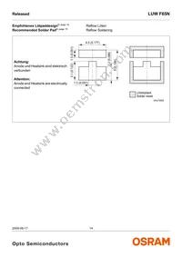 LUW F65N-KYMX-5P7R-Z Datasheet Page 14