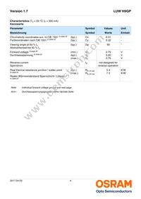 LUW H9GP-KYLY-5F8G-1-350-R18-Z Datasheet Page 4