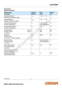 LUW W5SM-JYKY-5P7R-Z Datasheet Page 3