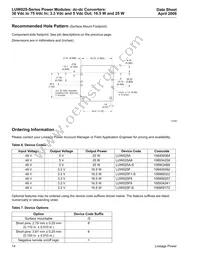 LUW025F Datasheet Page 14