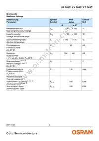 LV E63C-BBDA-35-L-Z Datasheet Page 3