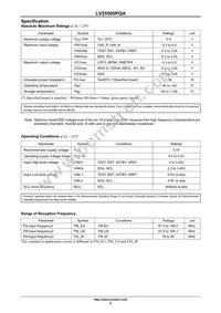 LV25500PQA-NH Datasheet Page 2