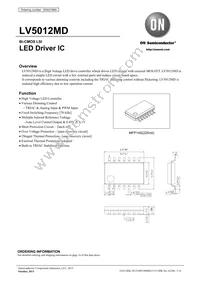 LV5012MD-AH Datasheet Cover