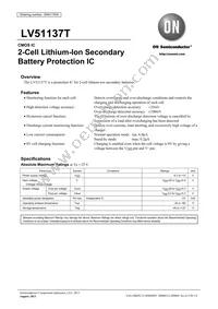 LV51137T-TLM-E Datasheet Cover