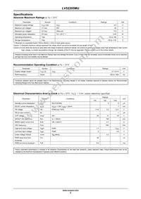 LV52205MUTBG Datasheet Page 2