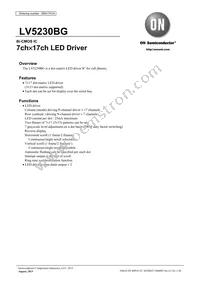 LV5230BG-TLM-H Datasheet Cover
