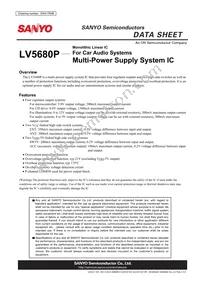 LV5680P-E Datasheet Cover