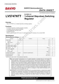 LV5747NTT-TLM-E Datasheet Cover